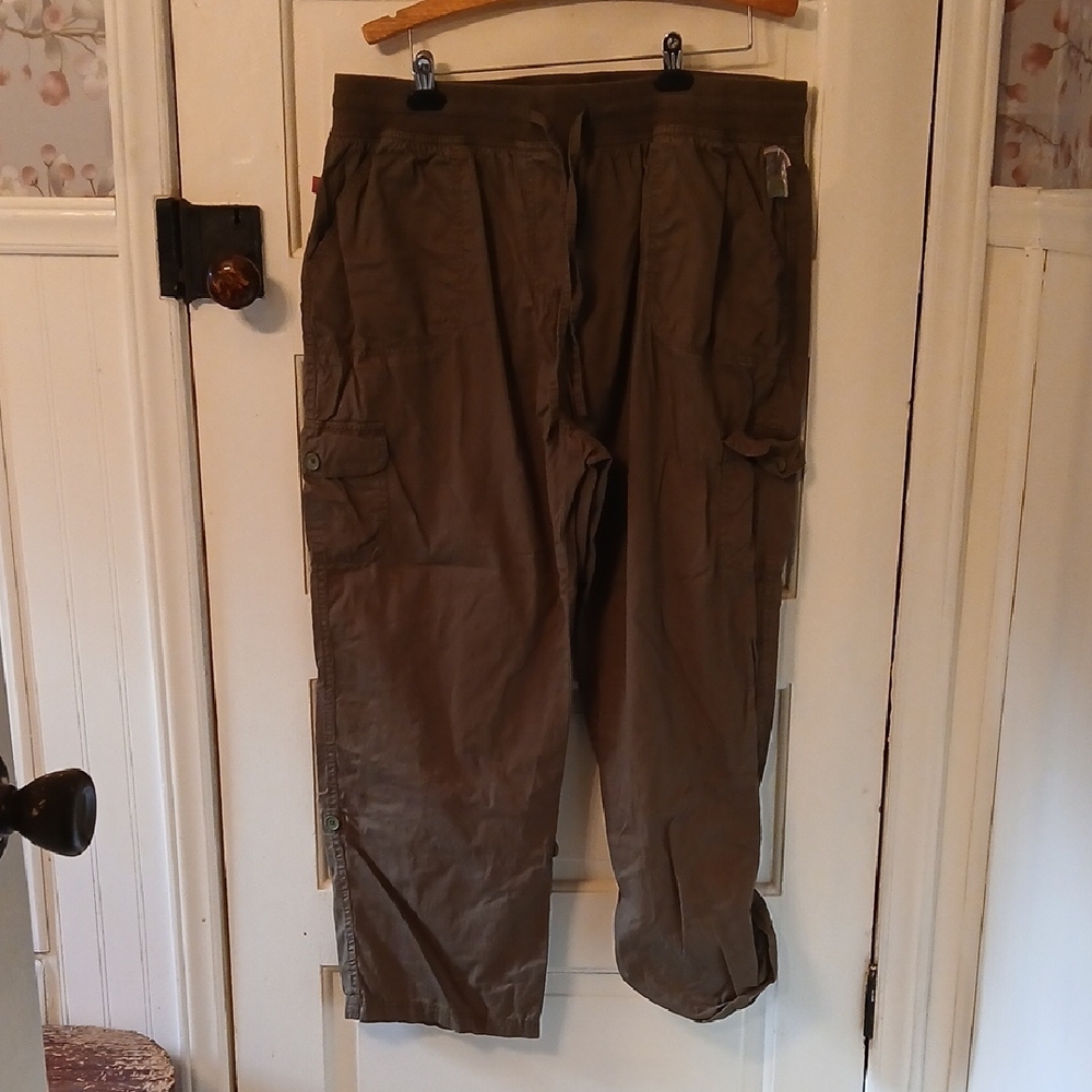Woman Within Olive Cargo Pants